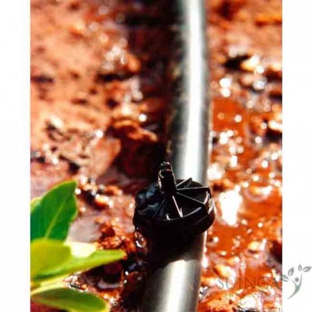 Pack of 1600 Self-Compensating Anti-Drain Drippers, 4 Liters, Non-Removable Mushroom Drippers for Irrigation, Agriculture, 16mm