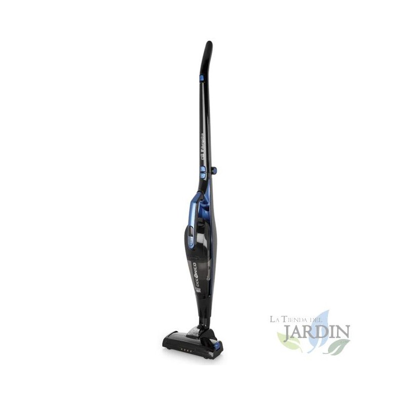 Orbegozo 3-in-1 cordless upright broom vacuum cleaner.  29.6V Lithium battery.  Two speeds: ECO / TURBO.  Orbegozo 3-in-1 cordless upright broom vacuum cleaner.  29.6V Lithium battery.  Two speeds: ECO / TURBO.