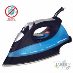 Ferro a vapor Orbegozo. Potência de 2600 W. Base de aço inoxidável.