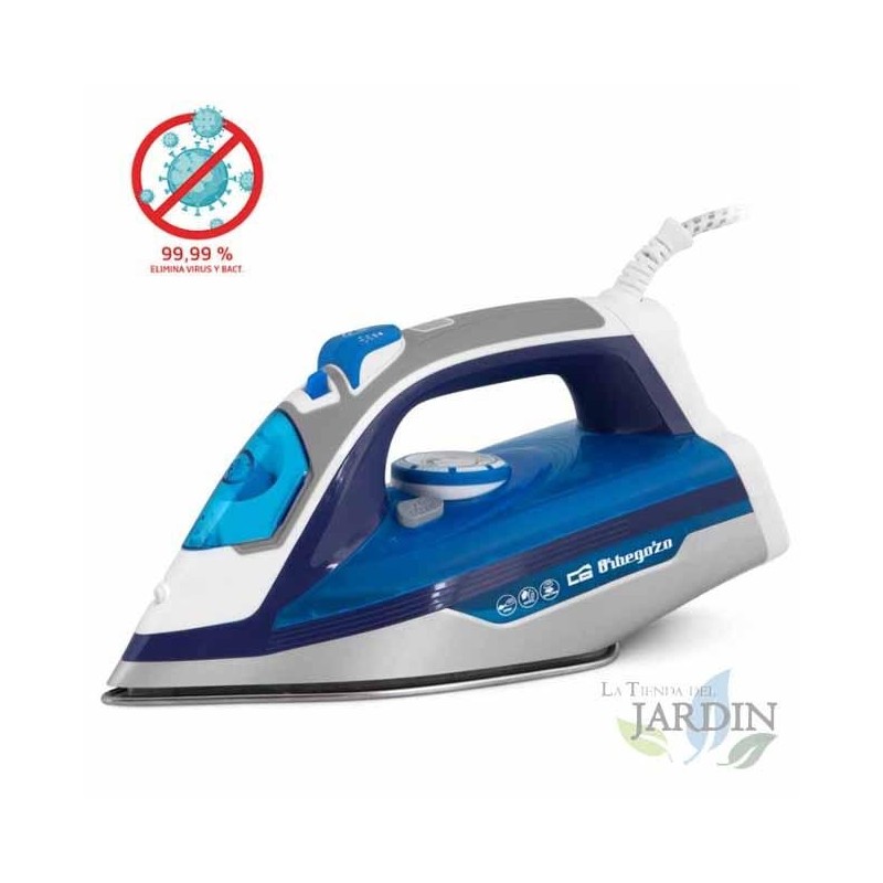 Steam iron. 2600W power. Ceramic soleplate. 350ml tank. Dry ironing function.