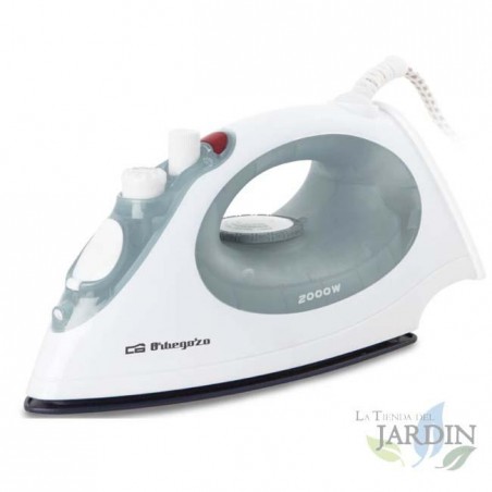 Plancha vapor automática Orbegozo 1600W, suela acero inoxidable, compacta y eficiente para un planchado sin esfuerzo