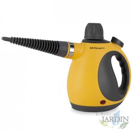 Dampfreiniger. Reinigt, desinfiziert und entfettet. Wasserdruck: 2,6–3,2 bar. 350 ml Wassertank. Inklusive 9 Zubehörteilen.