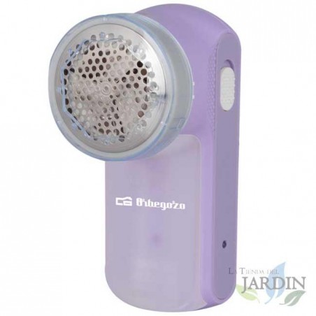 Removedor de fiapos recarregável Orbegozo 3W, grelha de metal e lâminas de aço inoxidável, remove fiapos com eficácia