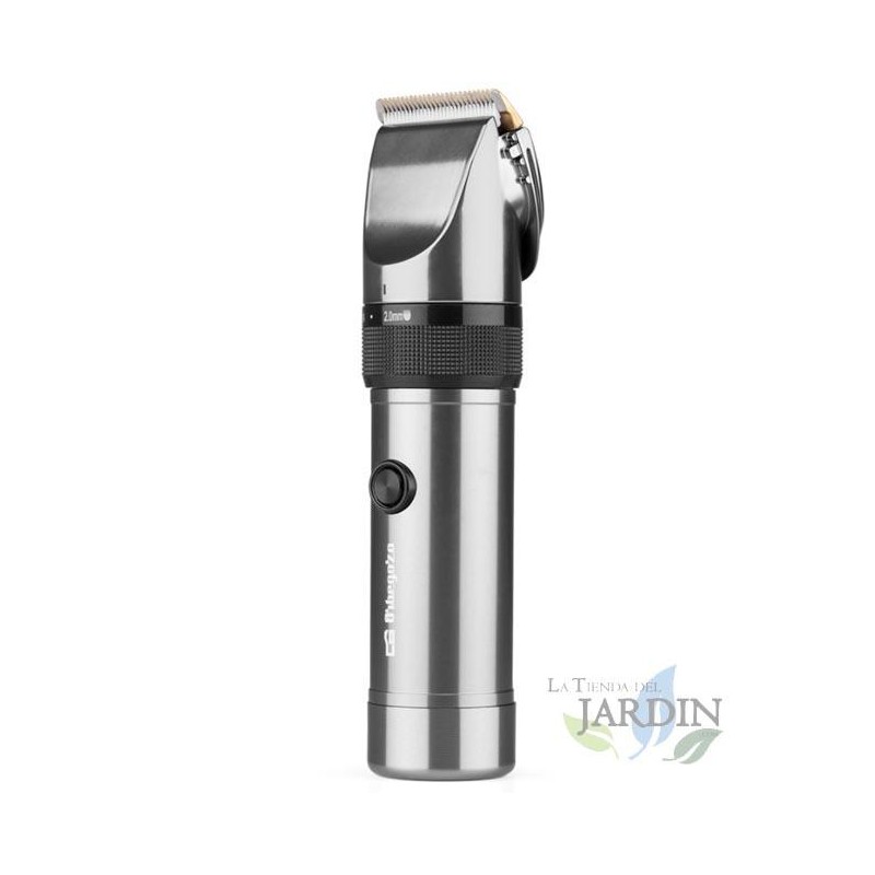 Orbegozo tagliacapelli professionale in ceramica 5 W. Corpo in alluminio. Batteria al litio rimovibile.