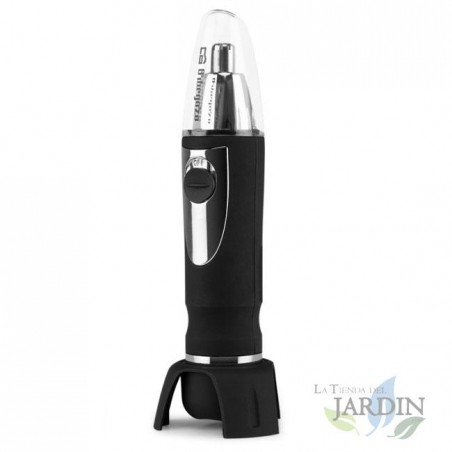  Orbegozo nose and ear trimmer with light.  No wires.  Ergonomic casing.  Works on 1xAA batteries (Not included)
