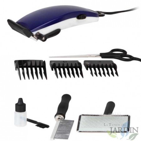 Elektrische Hundeschermaschine von Orbegozo. Leistung 10W. Inklusive praktischer Aktentasche. Klingen aus rostfreiem Stahl.