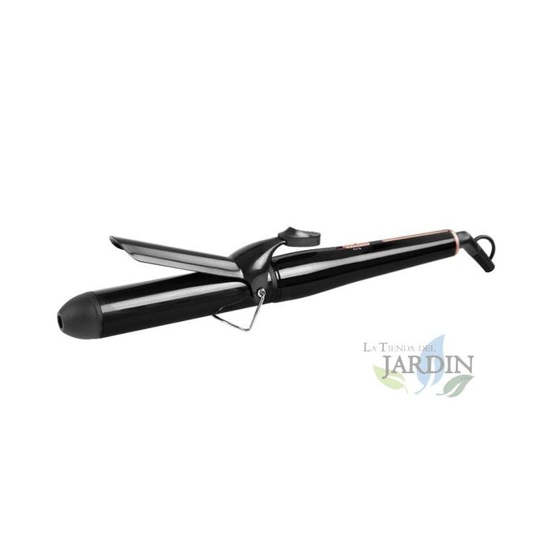 Hair curler. Fast-heating PTC heating element. Two temperature levels: 150°C and 200°C.
