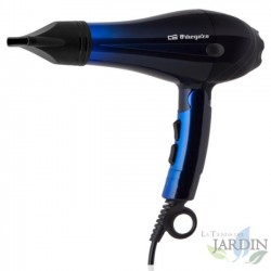 Secador profesional plegable Orbegozo 2200W, 2 niveles velocidad, 3 niveles temperatura, secado rápido y eficiente