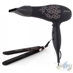  Orbegozo beauty set.  2000W dryer, 2 speeds, 3 temperatures.  35W hair straightener, 90x25mm ceramic plates.