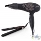 Orbegozo beauty set. 2000W dryer, 2 speeds, 3 temperatures. 35W hair straightener, 90x25mm ceramic plates. Orbegozo beauty set. 2000W dryer, 2 speeds, 3 temperatures. 35W hair straightener, 90x25mm ceramic plates.