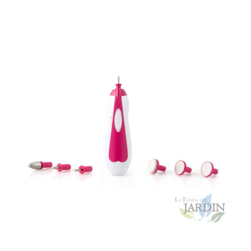 Set manicure e pedicure Orbegozo. 2 velocità. Luce LED per illuminare le unghie. Include custodia.