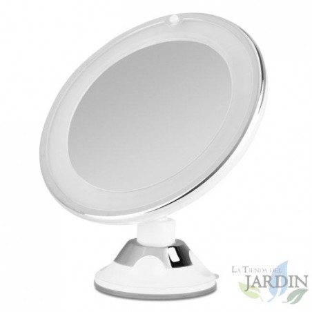  Orbegozo cosmetic mirror with LED light.  17cm in diameter.  10x magnification.