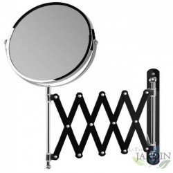  Orbegozo 360º multiorientierbarer Wandspiegel.  17cm Durchmesser.  Doppelseitig: A: Keine Vergrößerung B: 5-fache Vergrößerung.