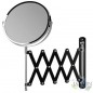  Orbegozo 360º multi-adjustable wall mirror.  17cm in diameter.  Double sided: A: No magnification B: 5X magnification.