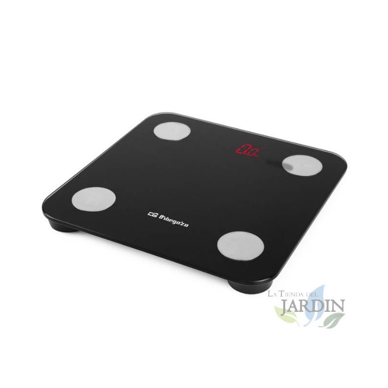Orbegozo BLUETOOTH electronic bathroom scale. Calculate 13 parameters. Maximum capacity: 180 kg. Orbegozo BLUETOOTH electronic bathroom scale. Calculate 13 parameters. Maximum capacity: 180 kg.