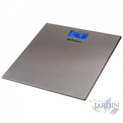 Pèse-personne électronique numérique Orbegozo, poids corporel, plateforme 30x30x1,9 cm, 150 Kg. Surface en verre trempé blanc
