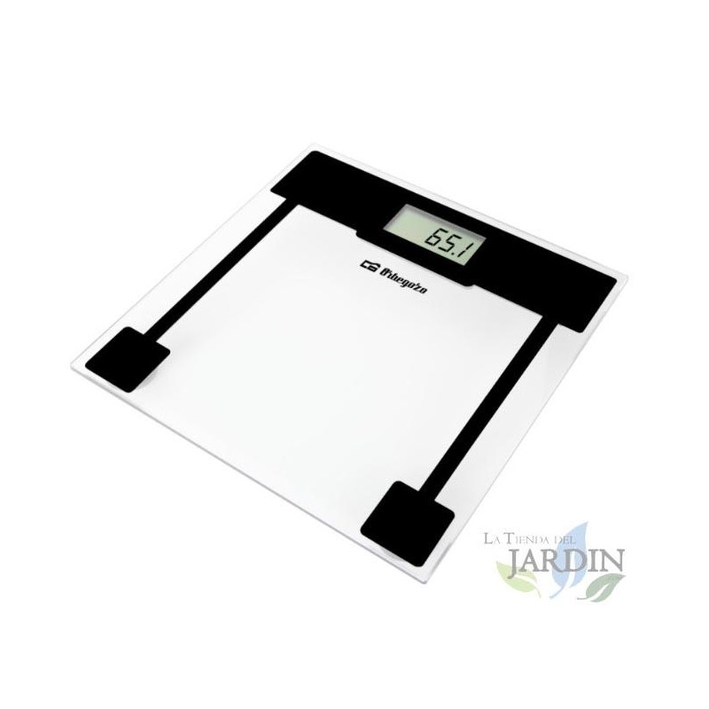 Elektronische Personenwaage.  Gehärtete Glasoberfläche.  Max. Kapazität: 150 kg.  3,2  Elektronische Personenwaage.  Gehärtete Glasoberfläche.  Max. Kapazität: 150 kg.  3,2