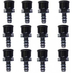 Connettore filettato femmina 16 mm x 3/4'' per irrigazione a goccia | Confezione da 100 connettori da rubinetto a tubo 16 mm