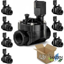 Lot de 20 Électrovanne d'arrosage Rain Bird 100HV 1'' 24V, pour les programmeurs électriques