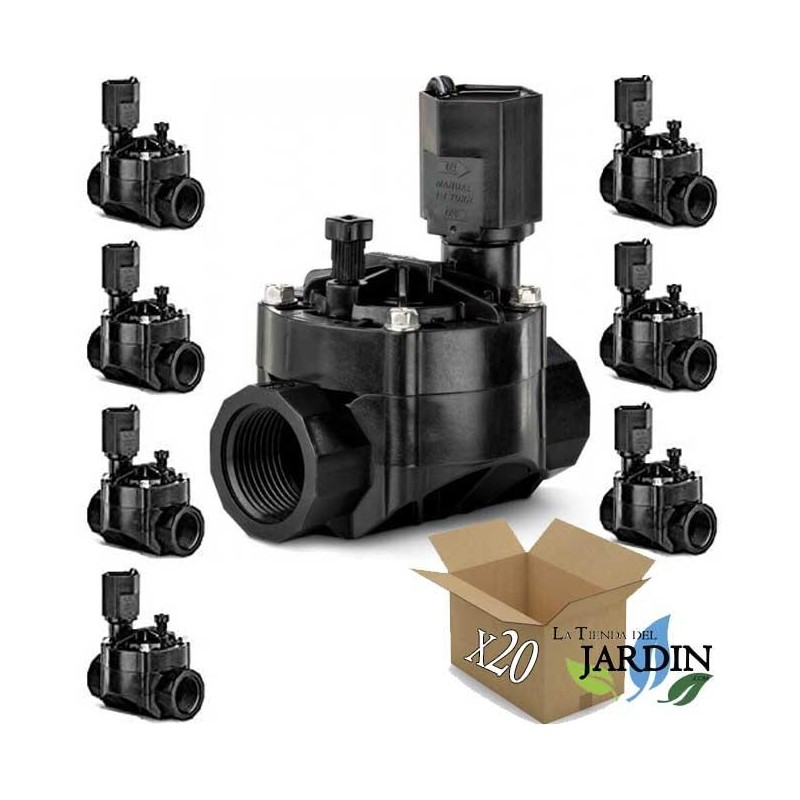 Lot de 20 Électrovanne d'arrosage Rain Bird 100HV 1'' 24V, pour les programmeurs électriques Lot de 20 Électrovanne d'arrosage Rain Bird 100HV 1'' 24V, pour les programmeurs électriques