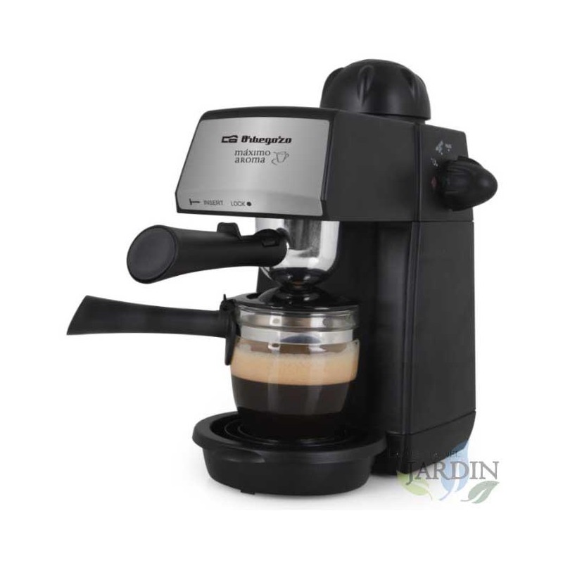 Caffettiera a pressione Orbegozo. Pressione 5 Bar. Capacità 2-4 tazze.