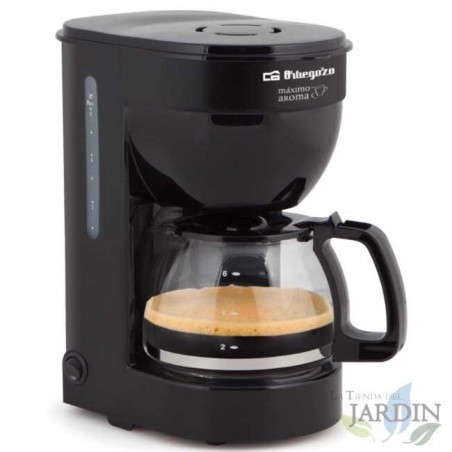 Orbegozo drip coffee maker. 6-cup capacity. Non-stick heating plate. 650 W.