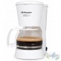 Cafetera de goteo Orbegozo, color blanco, capacidad 6 tazas, filtro permanente extraíble, potencia 650W Cafetera de goteo Orbegozo, color blanco, capacidad 6 tazas, filtro permanente extraíble, potencia 650W