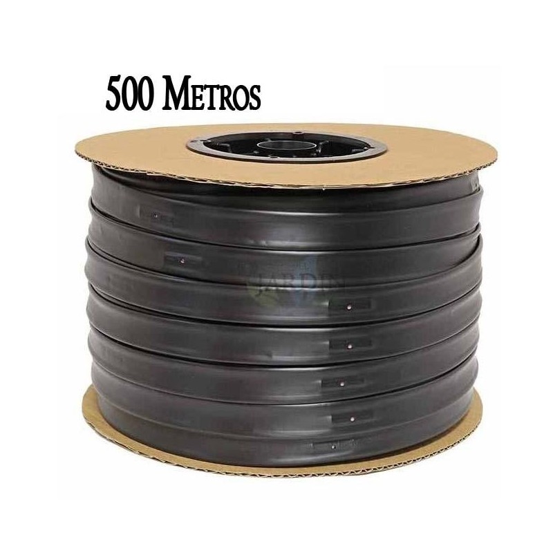 Cinta de riego por goteo 16mm 500 mts. Galga espesor de pared 8 mil. Goteros 1,16 l/h cada 30 cm