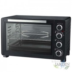 Forno de convecção elétrico e assador 30 litros, 1500W, 38x28x21 cm