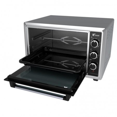 Forno elétrico de convecção com função de assadeira, 34 litros, 1500 W, 50 x 43 x 32 cm