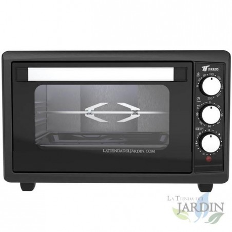 Forno elétrico de mesa de 46 litros, convecção e grelha para assar, 1800 W, temporizador, 58.3x43.8x36.1 cm