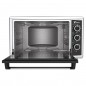Forno elétrico de mesa de 50 litros, convecção e grelha para assar, 2000 W, temporizador, 58.3x49.8x36.2 cm