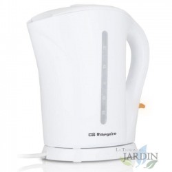 Orbegozo 1.7-liter kettle. Rapid boiling. Power: 1850-2200W. Removable filter.