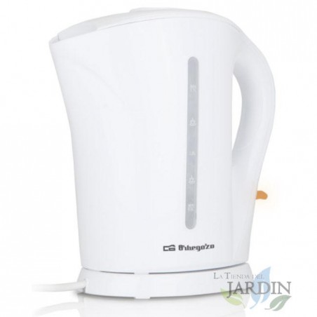 Wasserkocher Orbegozo 1,7 Liter. Schnelles Kochen. Leistung: 1850–2200 W. Herausnehmbarer Filter.