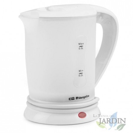 Orbegozo 0,5-Liter-Reisewasserkocher. 2 Tassen inklusive. 700 W Leistung.