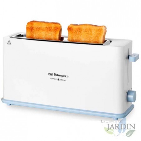 Orbegozo Langschlitztoaster. Breiter Schlitz für 36 mm dickes Brot. Extra-Lift-System. 850 W Leistung.