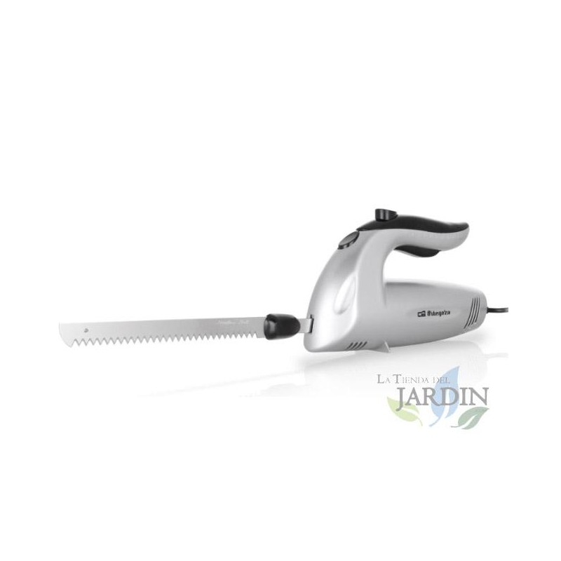 Couteau électrique dentelé en acier inoxydable Orbegozo, 150 W, blanc