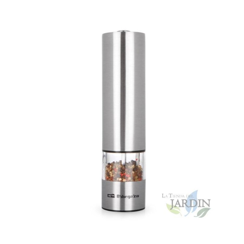 Orbegozo pepper and salt grinder. High-precision adjustable grinder that can be adjusted from coarse to fine.