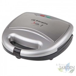 Piastra multifunzione per sandwich Orbegozo 3 in 1. Piastre intercambiabili. Sandwich/Grill/Wafer. 800 W.