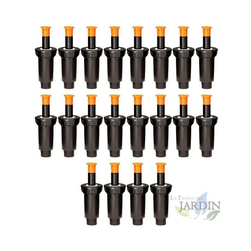 Diffuseur d'arrosage Rain Bird 1802 | Lot de 20 arroseurs de jardin escamotables 1/2" | Buse non incluse | Arroseur de pelouse d