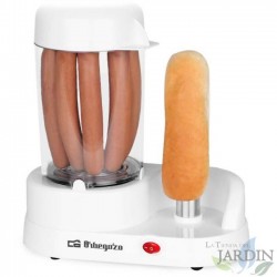 Machine de hot-dogs Orbegozo 350W. Cuisson vapeur, Capacité 6 saucisses