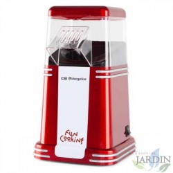 Macchina per popcorn portatile Orbegozo. Design vintage. Veloce e facile da usare. Popcorn in 3 minuti! Potenza 1200 W.