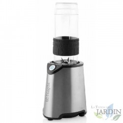 Tragbarer Mixer von Orbegozo. 300 W. Enthält zwei 570 ml und 400 ml Krüge. Geeignet zum Zerkleinern von Eis.