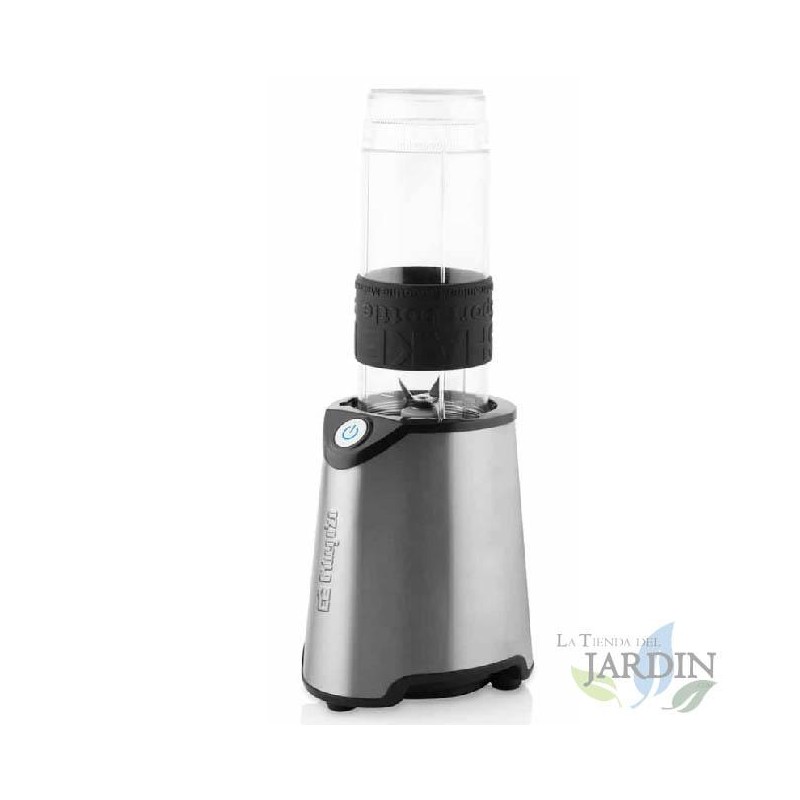 Orbegozo tragbarer Glasmixer. Leistung 300W. Enthält zwei Gläser mit 570 ml und 400 ml. Geeignet zum Zerkleinern von Eis. Orbegozo tragbarer Glasmixer. Leistung 300W. Enthält zwei Gläser mit 570 ml und 400 ml. Geeignet zum Zerkleinern von Eis.