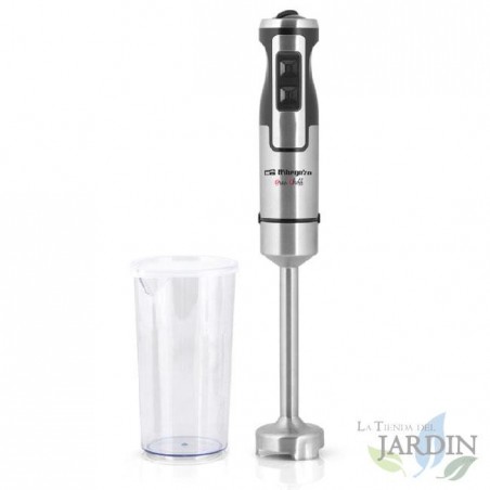 Orbegozo 1000W Stabmixer aus Edelstahl. 2 Geschwindigkeiten. Turbofunktion. Klinge aus Edelstahl.