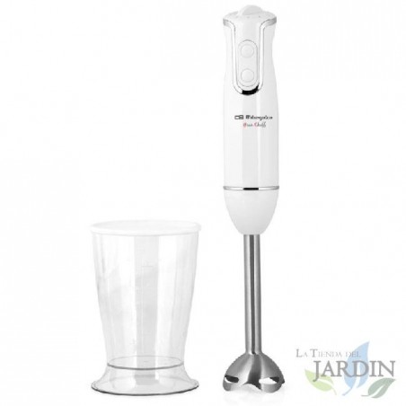 Orbegozo Stabmixer. 2 Geschwindigkeiten. 600 ml Mixbecher und Messbecher. 800 W.