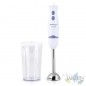 Orbegozo hand blender. 2 speeds. 600ml mixing glass with lid. Power 400W. Stainless steel arm and blade. Orbegozo hand blender. 2 speeds. 600ml mixing glass with lid. Power 400W. Stainless steel arm and blade.
