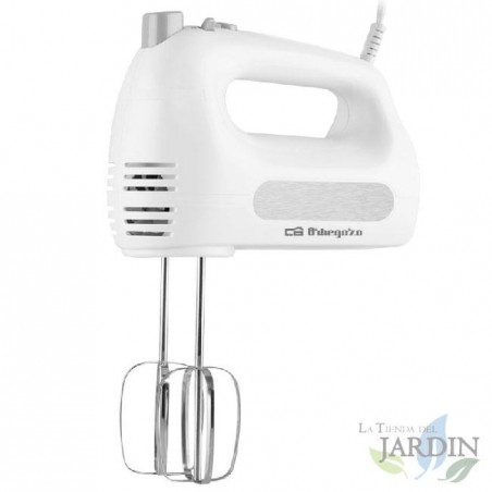  Orbegozo 300 W mixer. 6 speed levels + Turbo.  Mixing and kneading rods in stainless steel.