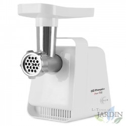 Orbegozo 600W Fleischwolf. Zubehör: 3 Edelstahlscheiben, 2 Klingen. Nützlich zum Füllen von Würstchen.