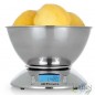 Balança de cozinha eletrônica, tigela e corpo de aço inoxidável, LCD, até 5 kg, balança de 1 g, balança de cozinha Balança de cozinha eletrônica, tigela e corpo de aço inoxidável, LCD, até 5 kg, balança de 1 g, balança de cozinha